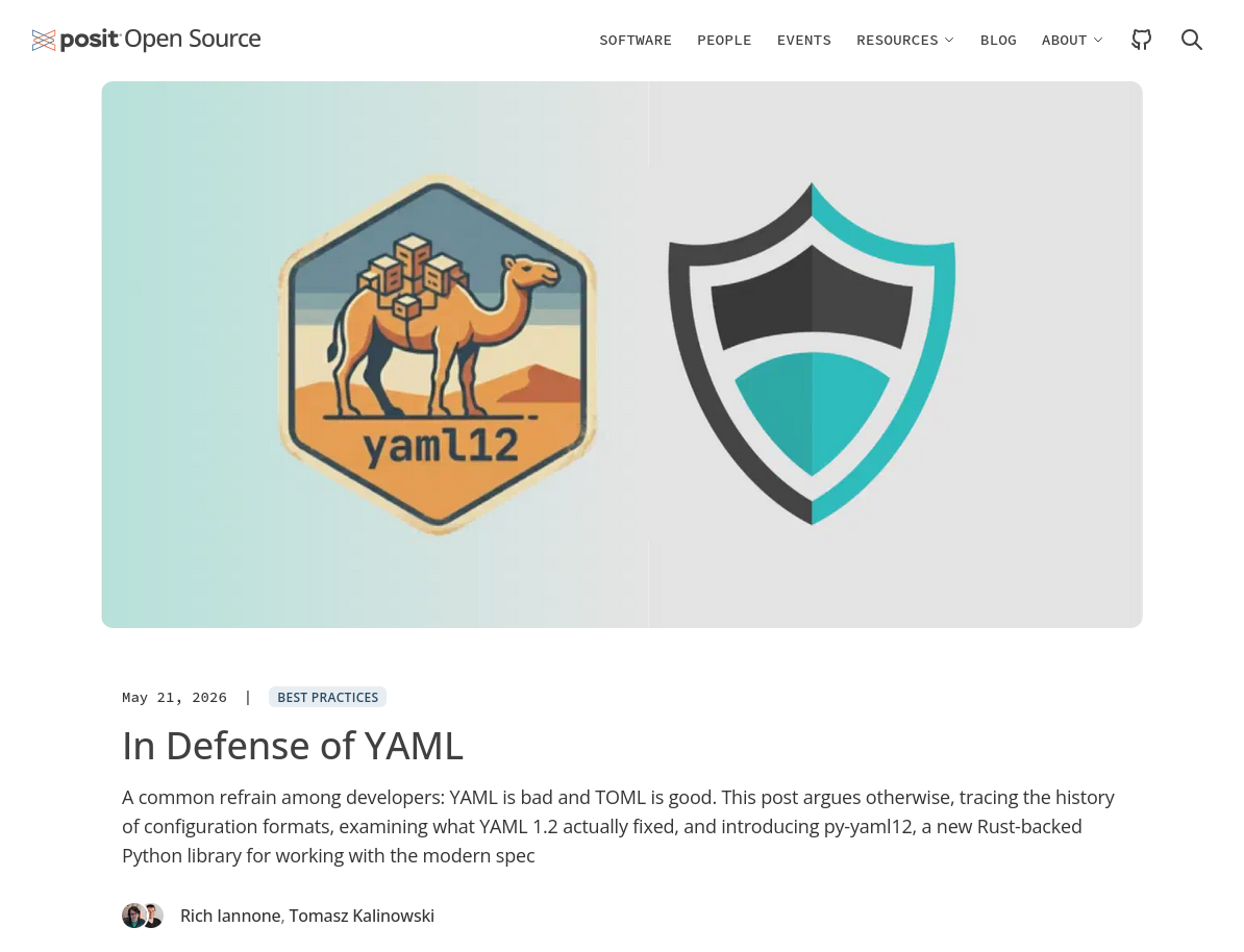 In Defense of YAML (1.2)